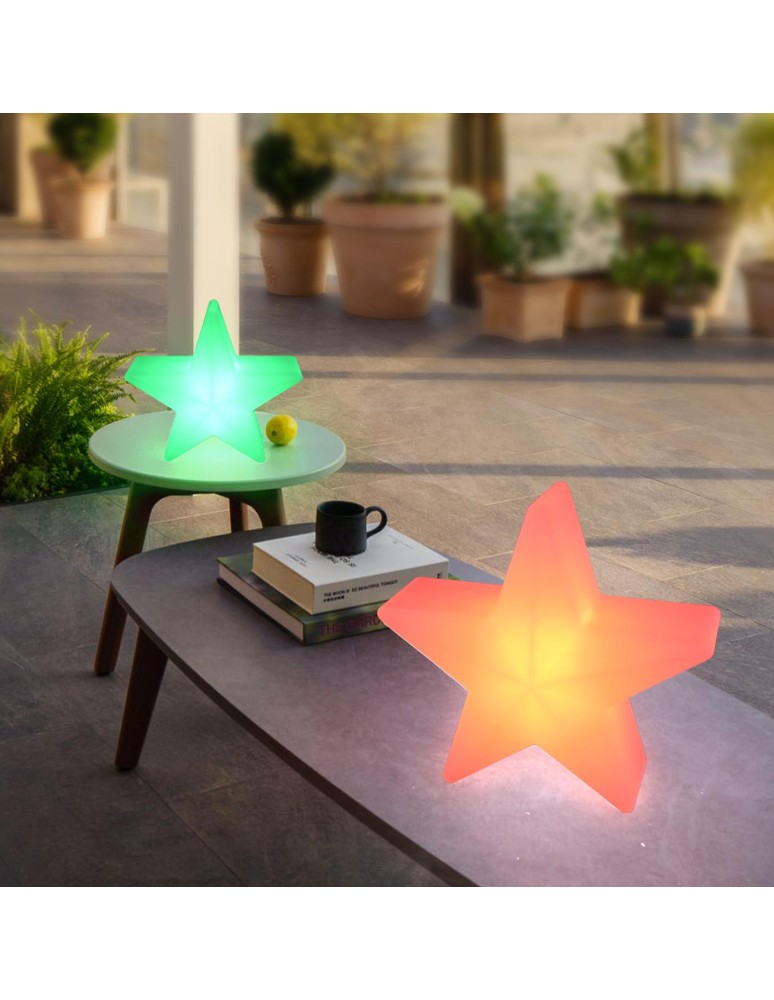 Step Into Design Lampa ogrodowa dekoracyjna gwiazda STAR LED RGBW 16 kolorów 30 cm ES-CR041 Step Into Design Lampa ogrodowa dekoracyjna gwiazda STAR LED RGBW 16 kolorów 30 cm ES-CR041