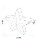 Step Into Design Lampa ogrodowa dekoracyjna gwiazda STAR LED RGBW 16 kolorów 30 cm ES-CR041 Step Into Design Lampa ogrodowa dekoracyjna gwiazda STAR LED RGBW 16 kolorów 30 cm ES-CR041