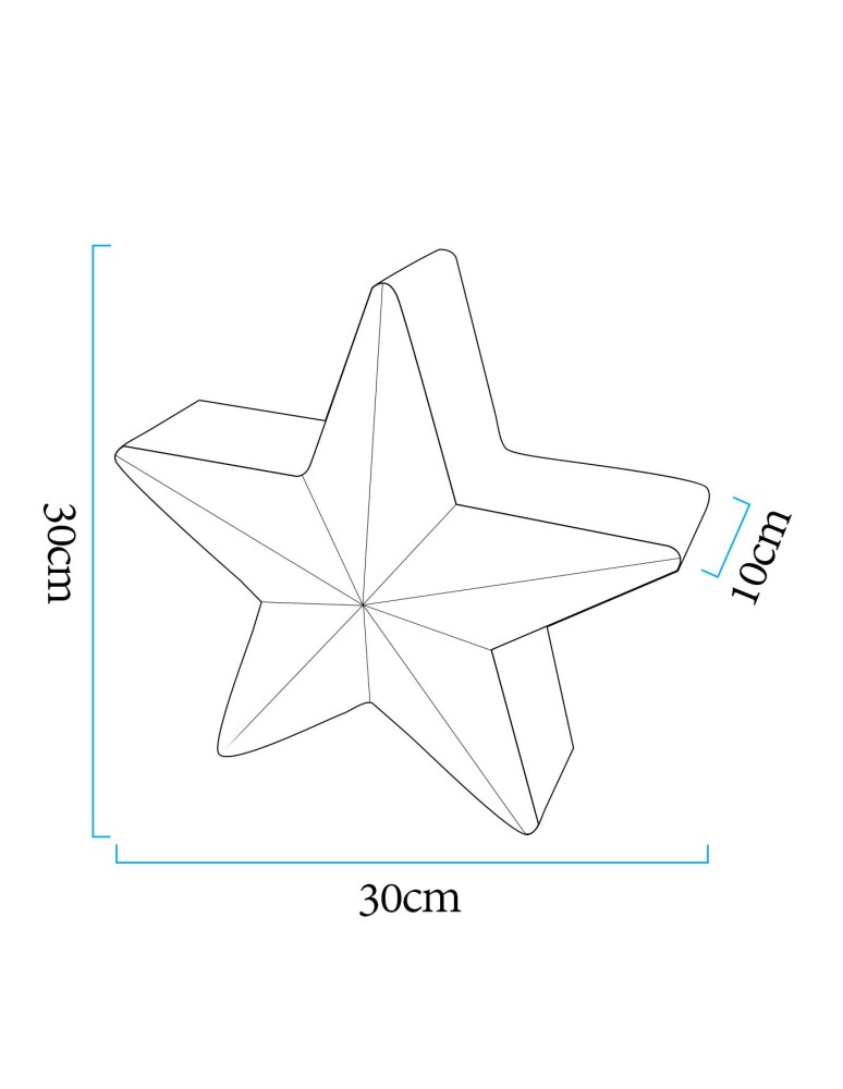 Step Into Design Lampa ogrodowa dekoracyjna gwiazda STAR LED RGBW 16 kolorów 30 cm ES-CR041 Step Into Design Lampa ogrodowa dekoracyjna gwiazda STAR LED RGBW 16 kolorów 30 cm ES-CR041