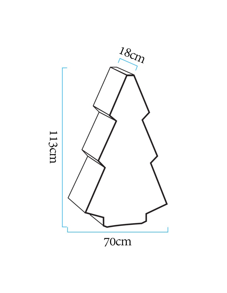 Step Into Design Lampa ogrodowa choinka X-MASS TREE L LED RGBW 16 kolorów 113 cm ES-CR022 Step Into Design Lampa ogrodowa choinka X-MASS TREE L LED RGBW 16 kolorów 113 cm ES-CR022