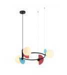 Lampy wiszące wielokolorowe - Italux Nauti Wisząca 4xG9 25W Niebieski, pomarańczowy, różowy PND-37482-4R-MLTI - product 1