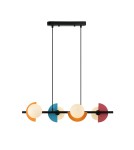 Lampy wiszące wielokolorowe - Italux Nauti Wisząca 4xG9 25W Niebieski, pomarańczowy, różowy PND-37482-4-MLTI - product 1