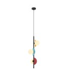Lampy wiszące wielokolorowe - Italux Nauti Wisząca 3xG9 25W Niebieski, pomarańczowy, różowy PND-37482-3V-MLTI - product 1