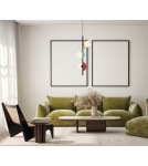 Lampy wiszące wielokolorowe - Italux Nauti Wisząca 3xG9 25W Niebieski, pomarańczowy, różowy PND-37482-3V-MLTI - product 2