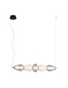 Italux Gastel Wisząca 1xLED 22W 1500 lm 3000K (Ciepła biel) Czarny, biały, przezroczysty PND-74937-5-BK
