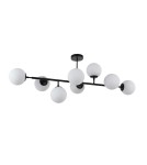 Lampy wiszące kule - Light Prestige Dorado 8 lampa wisząca czarna LP-002/8P BK 8xE14 czarny/biały - product 1