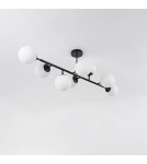 Lampy wiszące kule - Light Prestige Dorado 8 lampa wisząca czarna LP-002/8P BK 8xE14 czarny/biały - product 3