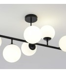 Lampy wiszące kule - Light Prestige Dorado 8 lampa wisząca czarna LP-002/8P BK 8xE14 czarny/biały - product 6