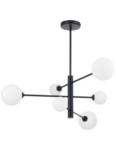 Light Prestige Dorado 6 lampa wisząca czarna LP-002/6P BK 6xG9 czarny / biały