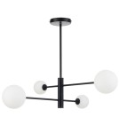 Light Prestige Dorado 4 lampa wisząca czarna LP-002/4P BK 4xG9 czarny / biały Light Prestige Dorado 4 lampa wisząca czarna LP-002/4P BK 4xG9 czarny / biały