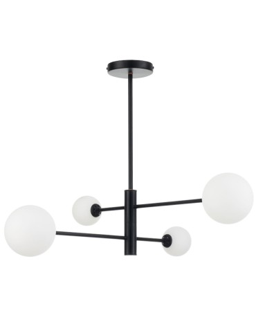 Light Prestige Dorado 4 lampa wisząca czarna LP-002/4P BK 4xG9 czarny / biały