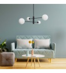Light Prestige Dorado 4 lampa wisząca czarna LP-002/4P BK 4xG9 czarny / biały Light Prestige Dorado 4 lampa wisząca czarna LP-002/4P BK 4xG9 czarny / biały