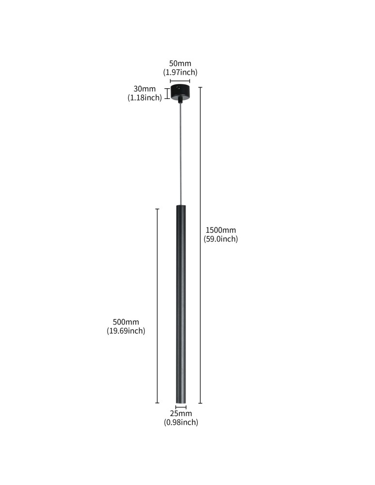 Light Prestige Lungo 1 czarna lampa wisząca LP-894/1P BK 1xG9 czarny Light Prestige Lungo 1 czarna lampa wisząca LP-894/1P BK 1xG9 czarny