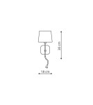 Light Prestige Marbella kinkiet czarny  E14 czarny LP-332/1W BK Light Prestige Marbella kinkiet czarny  E14 czarny LP-332/1W BK