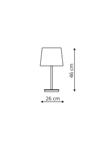 Light Prestige Marbella biurkowa czarna E27 czarny LP-332/1T BK - produkt 2