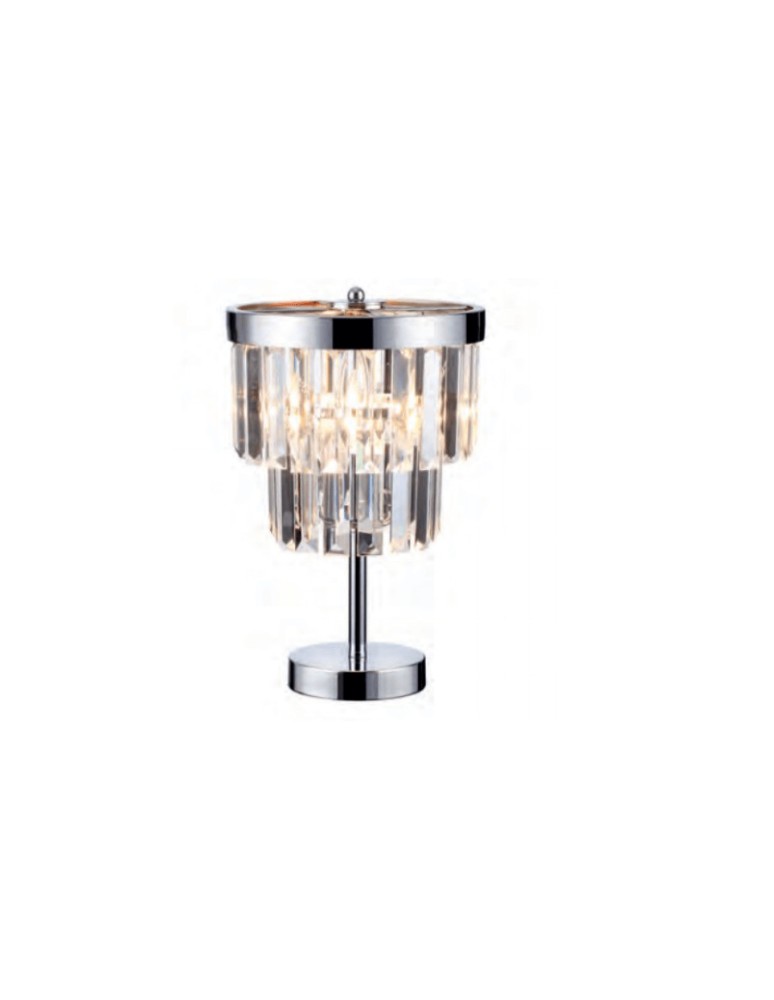 Light Prestige Vetro biurkowa E14 transparentny/srebrny LP-2910/1T Light Prestige Vetro biurkowa E14 transparentny/srebrny LP-2910/1T