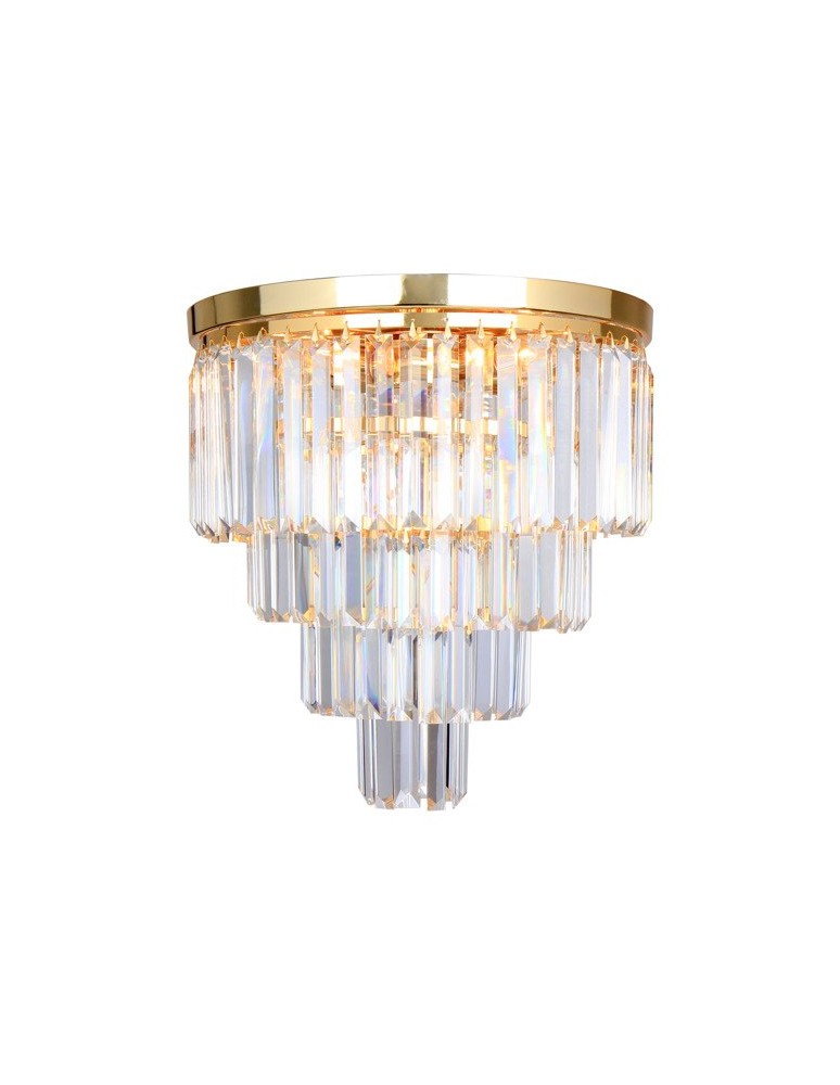 Lampy sufitowe z kryształami - Zuma Line AMEDEO 5xE14 Złota FC17106/4+1-GLD Sufitowa - produkt kolory-swiatla.pl 1