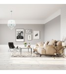 Lampy wiszące glamour - Light Prestige Lampa wisząca Mona 3xE14 srebrna LP-5005/3P srebrna - product 2