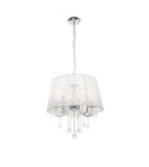 Lampy wiszące glamour - Light Prestige Lampa wisząca Mona 5xE14 srebrna LP-5005/5P srebrna - product 1