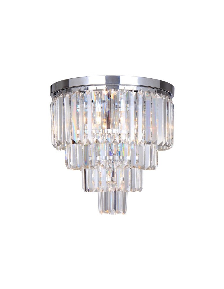 Lampy sufitowe z kryształami - Zuma Line AMEDEO 5xE14 Chrom FC17106/4+1-CHR Sufitowa - produkt kolory-swiatla.pl 1