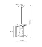 Lampy wiszące - Light Prestige Napoli wisząca czarna E27 czarny LP-4146/1P-BL - product 3