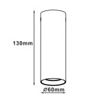 Oprawy sufitowe na wymienne źródło światła - Light Prestige Manacor oczko czarne 13 cm GU10 czarny LP-232/1D - 130 czarne - product 2