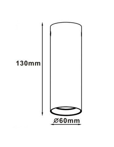 Light Prestige Manacor oczko czarne 13 cm GU10 czarny LP-232/1D - 130 czarne - produkt 2