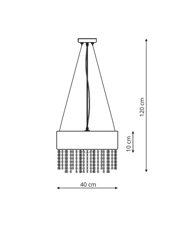 Light Prestige Madryt wisząca biała E27 biały LP-81458/1P WH - product 2