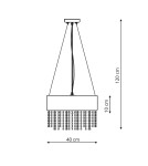 Lampy wiszące - Light Prestige Madryt wisząca czarna E27 czarny LP-81458/1P BK - product 3