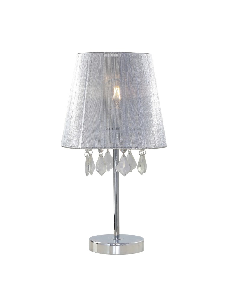 Light Prestige Mona biurkowa srebrna mała E27 srebrny LP-5005/1TS srebrna
