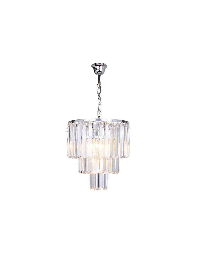 Żyrandole glamour - Zuma Line AMEDEO 4xE14 Chrom 17106/3+1-CHR Wisząca - produkt kolory-swiatla.pl 1