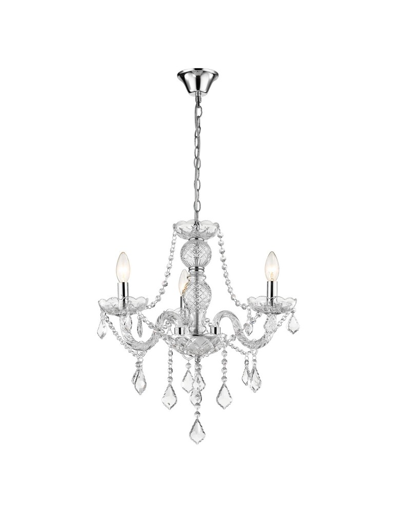 Light Prestige Cristallo 3 wisząca E14 transparentny LP-2940/3P Light Prestige Cristallo 3 wisząca E14 transparentny LP-2940/3P