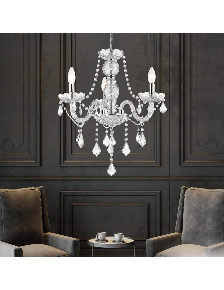 Light Prestige Cristallo 3 wisząca E14 transparentny LP-2940/3P Light Prestige Cristallo 3 wisząca E14 transparentny LP-2940/3P