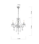 Light Prestige Cristallo 3 wisząca E14 transparentny LP-2940/3P Light Prestige Cristallo 3 wisząca E14 transparentny LP-2940/3P