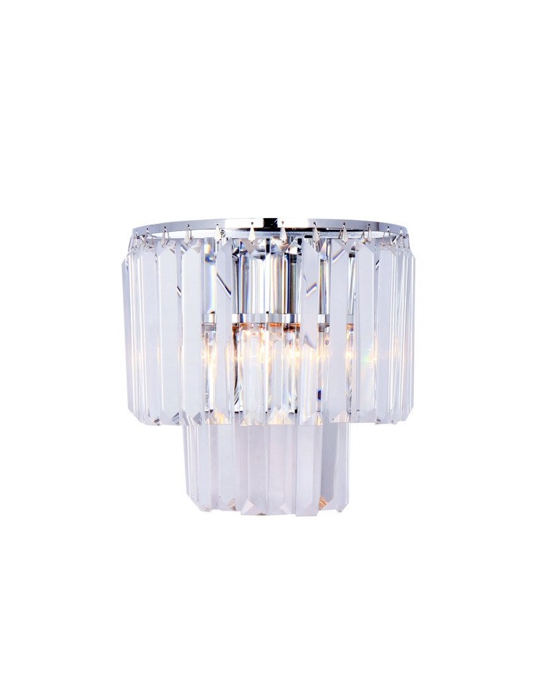 Kinkiety glamour - Zuma Line AMEDEO 2xE14 Chrom 17106/2W-CHR Kinkiet - produkt kolory-swiatla.pl 1
