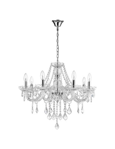 Light Prestige Cristallo 8 wisząca E14 transparentny LP-2940/8P