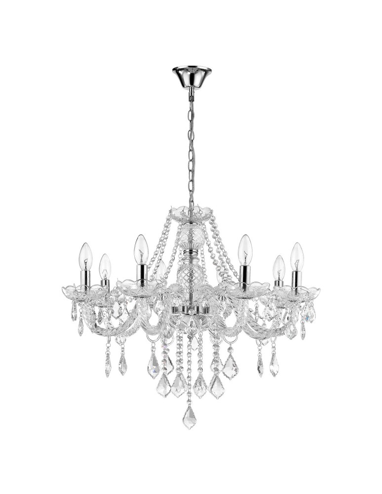 Light Prestige Cristallo 8 wisząca E14 transparentny LP-2940/8P