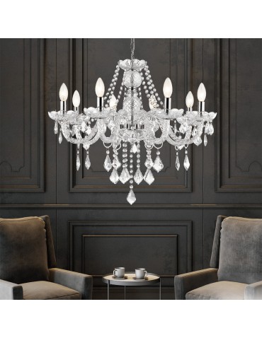 Light Prestige Cristallo 8 wisząca E14 transparentny LP-2940/8P - produkt 2