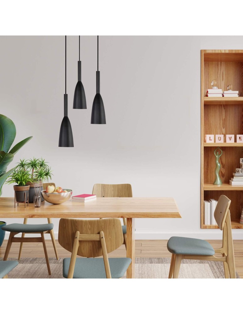 Light Prestige Solin 3 wisząca czarna E27 czarny LP-181/3P BK Light Prestige Solin 3 wisząca czarna E27 czarny LP-181/3P BK
