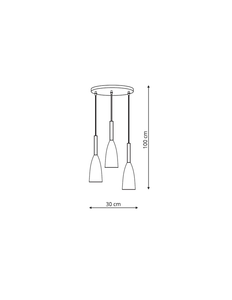 Light Prestige Solin 3 wisząca czarna E27 czarny LP-181/3P BK Light Prestige Solin 3 wisząca czarna E27 czarny LP-181/3P BK
