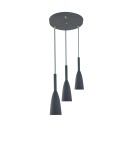 Light Prestige Solin 3 wisząca szara E27 szary LP-181/3P GR Light Prestige Solin 3 wisząca szara E27 szary LP-181/3P GR