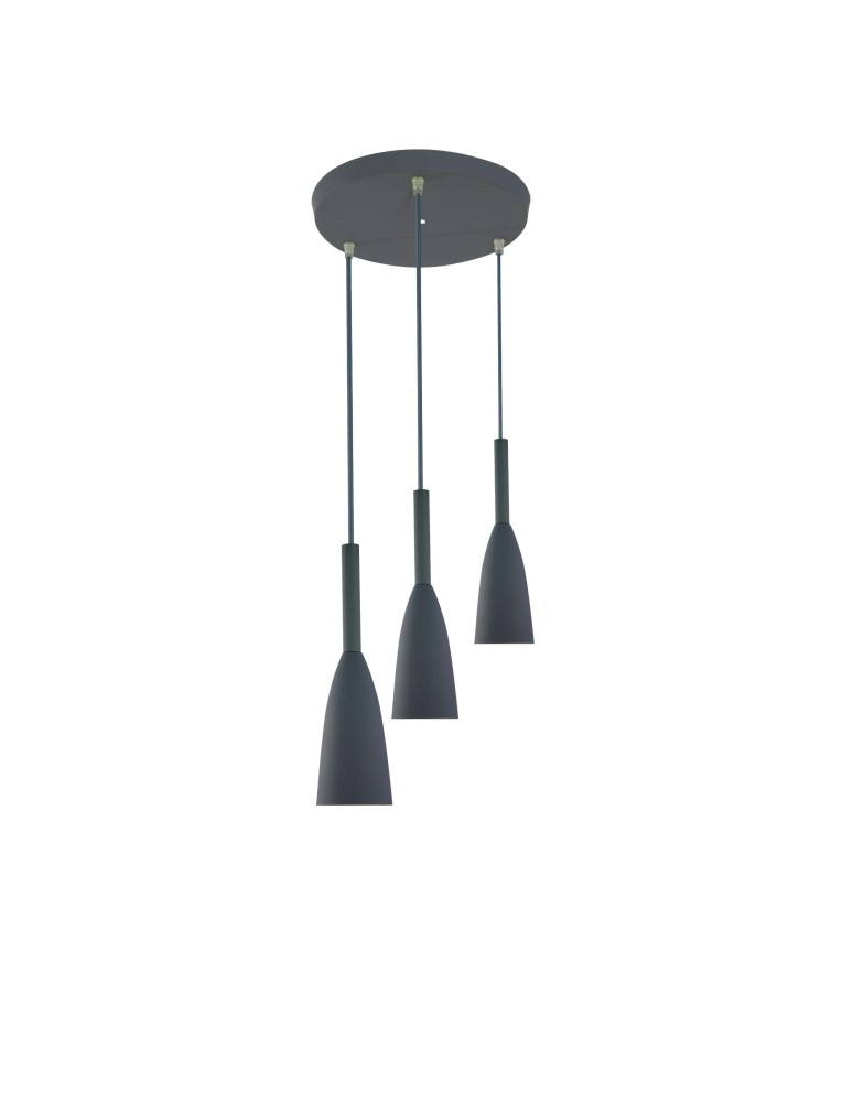 Light Prestige Solin 3 wisząca szara E27 szary LP-181/3P GR Light Prestige Solin 3 wisząca szara E27 szary LP-181/3P GR