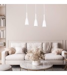Lampy wiszące na listwie - Light Prestige Solin 3 wiszaca linia biala E27 biały LP-181/3L WH - product 2