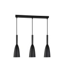 Lampy wiszące na listwie - Light Prestige Solin 3 wiszaca linia czarna E27 czarny LP-181/3L BK - product 1