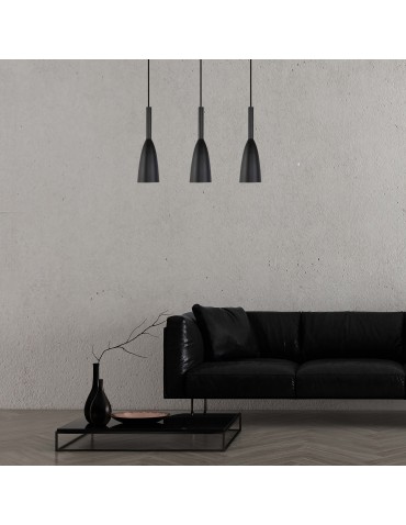 Light Prestige Solin 3 wiszaca linia czarna E27 czarny LP-181/3L BK - produkt 2