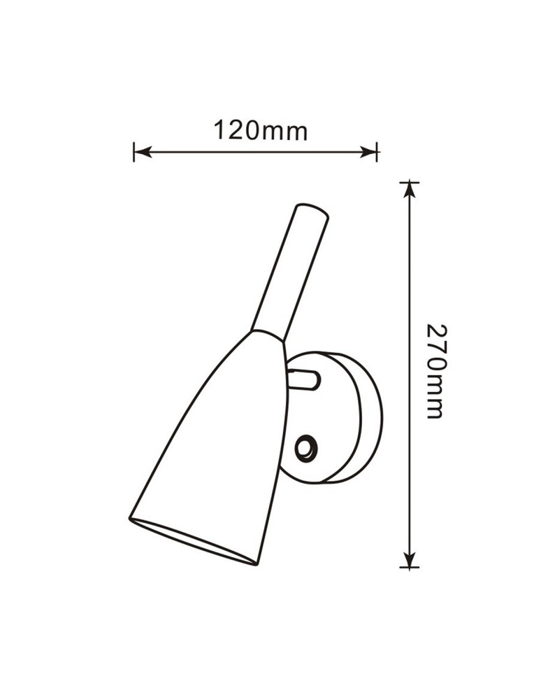 Kinkiety - Light Prestige Solin kinkiet biały E14 biały LP-181/1W WH - product kolory-swiatla.pl 3