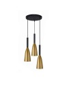 Light Prestige Solin 3 wisząca talerz złota  E27 złoty/czarny LP-181/3P GD