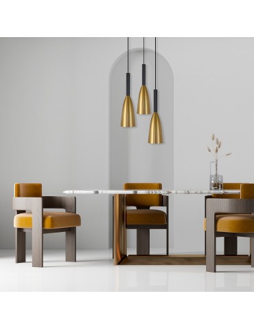 Light Prestige Solin 3 wisząca talerz złota  E27 złoty/czarny LP-181/3P GD - produkt 2