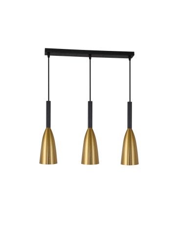 Light Prestige Solin 3 wisząca linia złota E27 złoty/czarny LP-181/3L GD