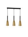 Light Prestige Solin 3 wisząca linia złota E27 złoty/czarny LP-181/3L GD